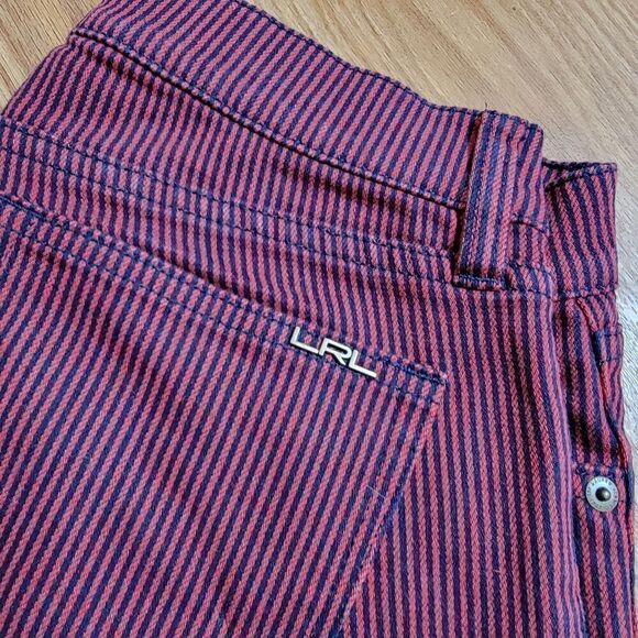 Polo Ralph Lauren Jeans Striped Red Black Skinny 4 - Picture 2 of 7